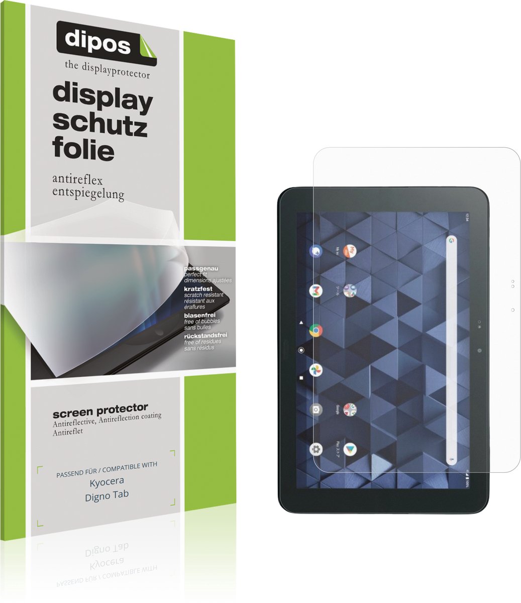 dipos – 2x Matte Beschermfolie geschikt voor Kyocera Digno Tab | Krasbestendige & antireflecterende Screenprotector Ultra-Thin