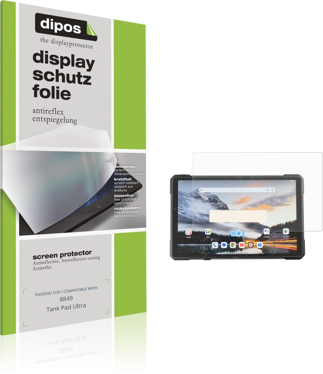 dipos – 2x Matte Beschermfolie geschikt voor 8849 Tank Pad Ultra | Krasbestendige & antireflecterende Screenprotector Ultra-Thin