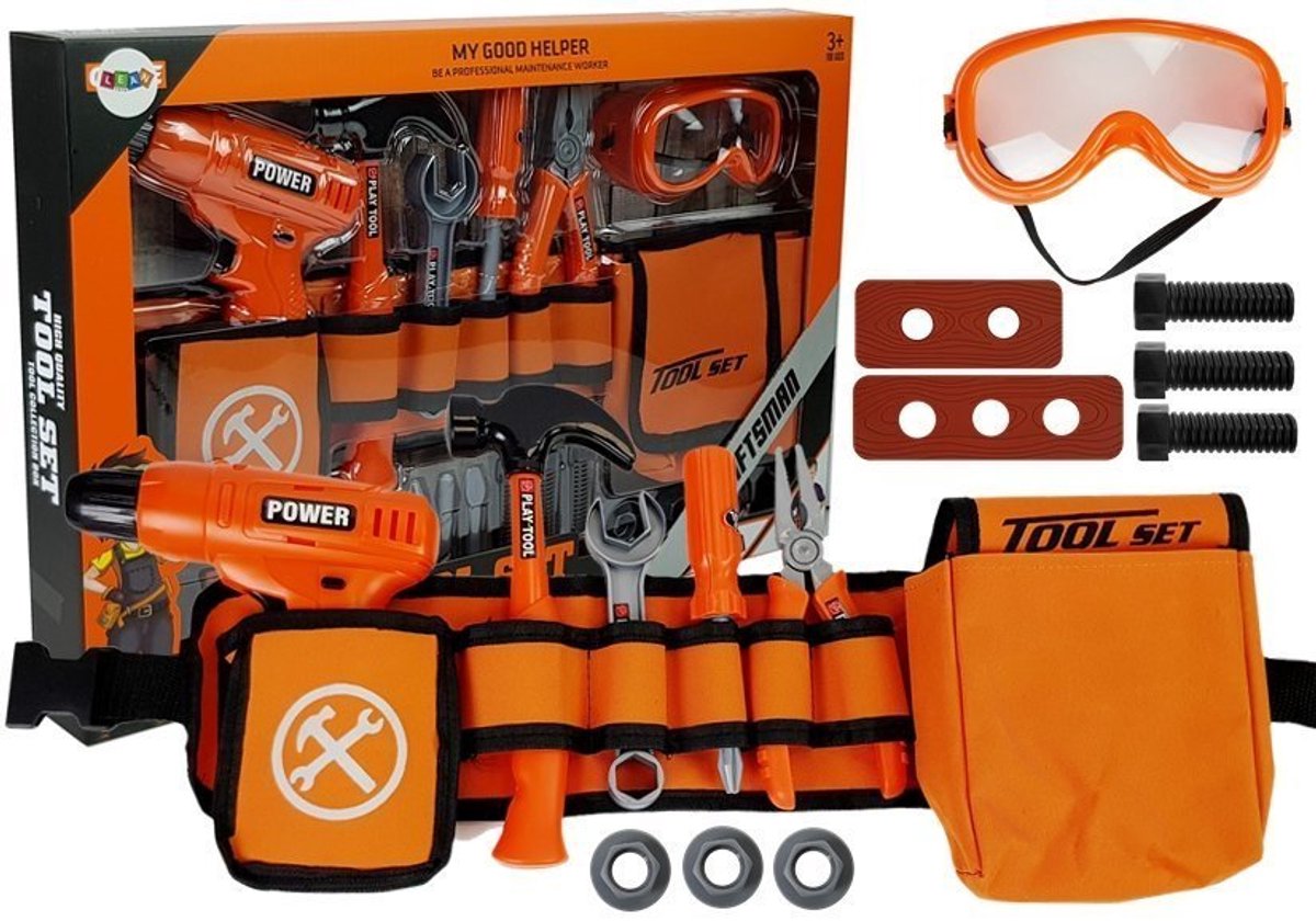 Klusjesman Set Riemboor Schroevendraaier Tang Hamer