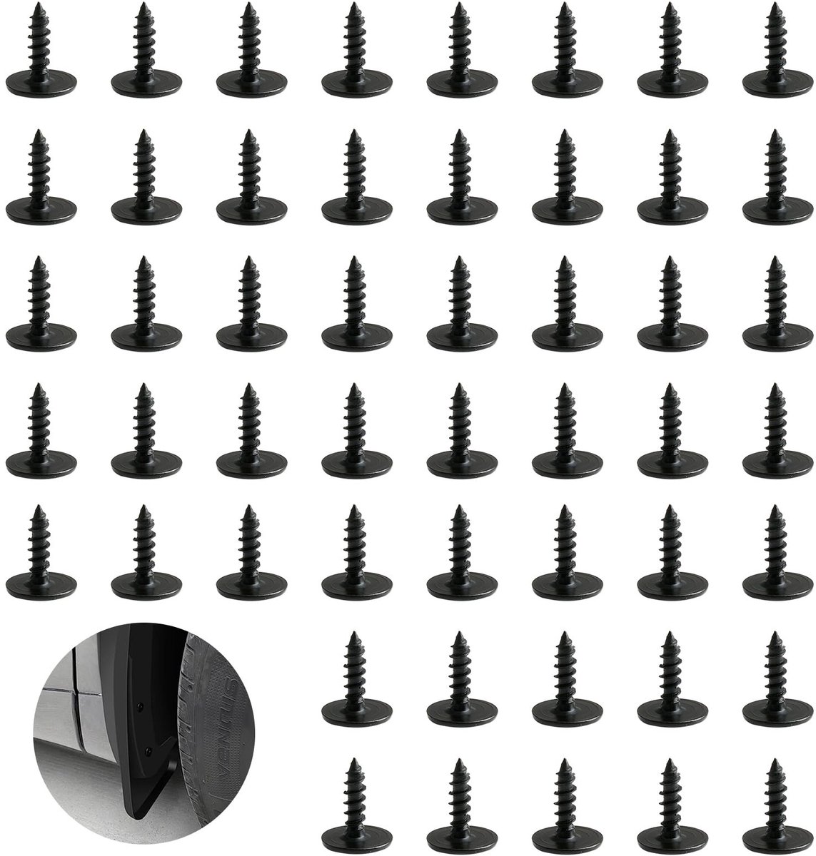 SnelShoppen - 50 Stuks Zelftappende Schroeven M5 x 16mm, Hoogwaardige Manganese Staal, Roest- en Corrosiebestendig, Scherpe Draadontwerp, Geschikt voo