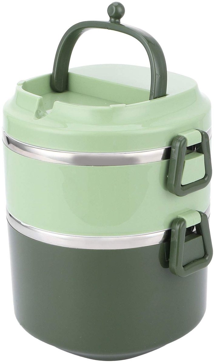 Solidchoice - Stapelbare RVS Lunchbox met Dubbele Laag