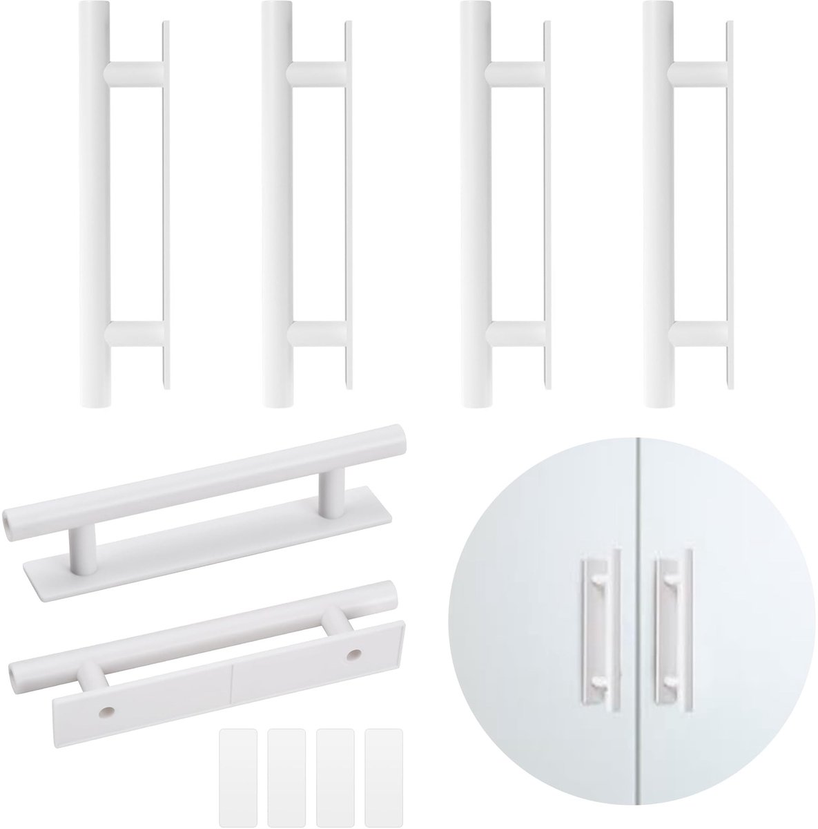 Solidchoice - Set van 6 Zelfklevende Meubelhandvatten