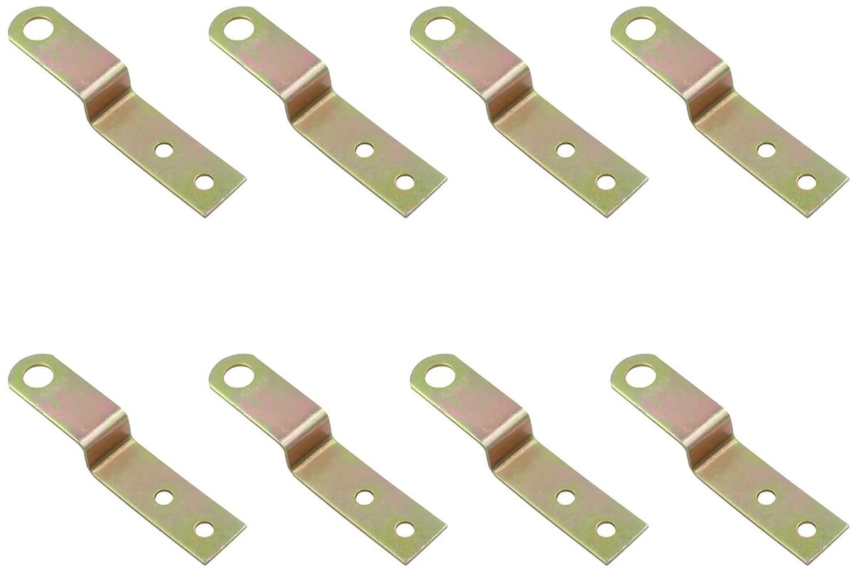 Solidchoice - Set van 8 Z-vormige Deurbarricadebeugels voor Veiligheid