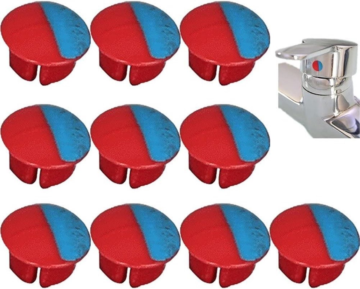 Solidchoice - 10 Stuks Warm/Koud Water Labels voor Kranen