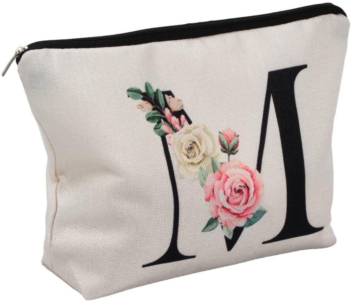 Solidchoice - Gepersonaliseerde Make-up Tas met Initialen