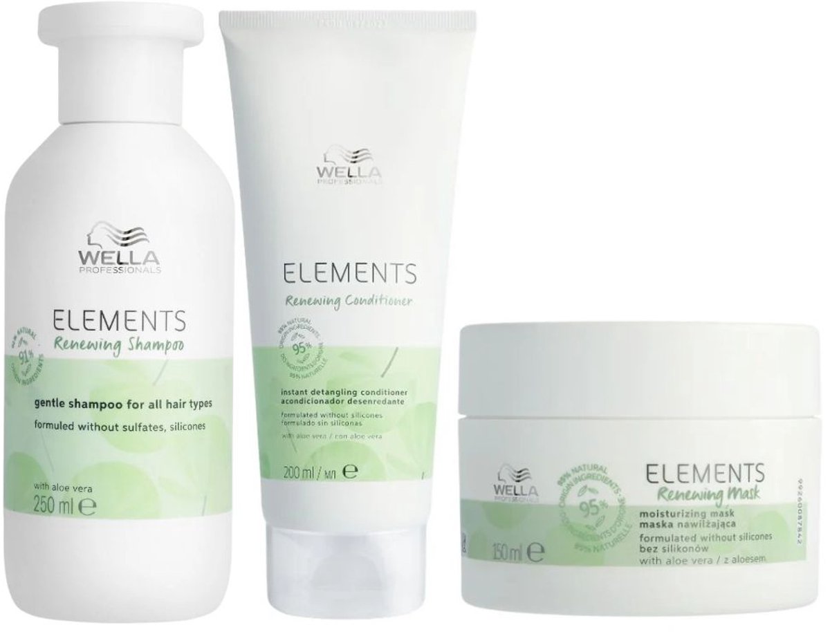 Wella - Elements Renewing de Luxe Set 250+200+150ml