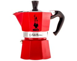 Bialetti Moka Express 3 Kops Rood – Espressopot – Aluminium – 130 ml
