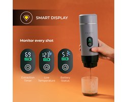 CHiATO brewPLAY Smart Draagbaar espresso apparaat – Grijs