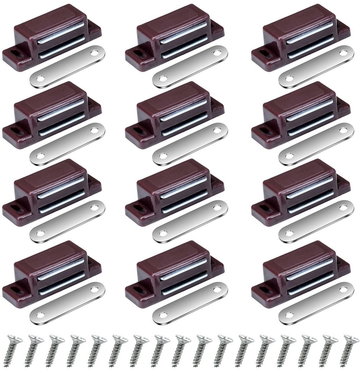 Solidchoice - Set van 12 Sterke Magnetische Deursluiters voor Meubels