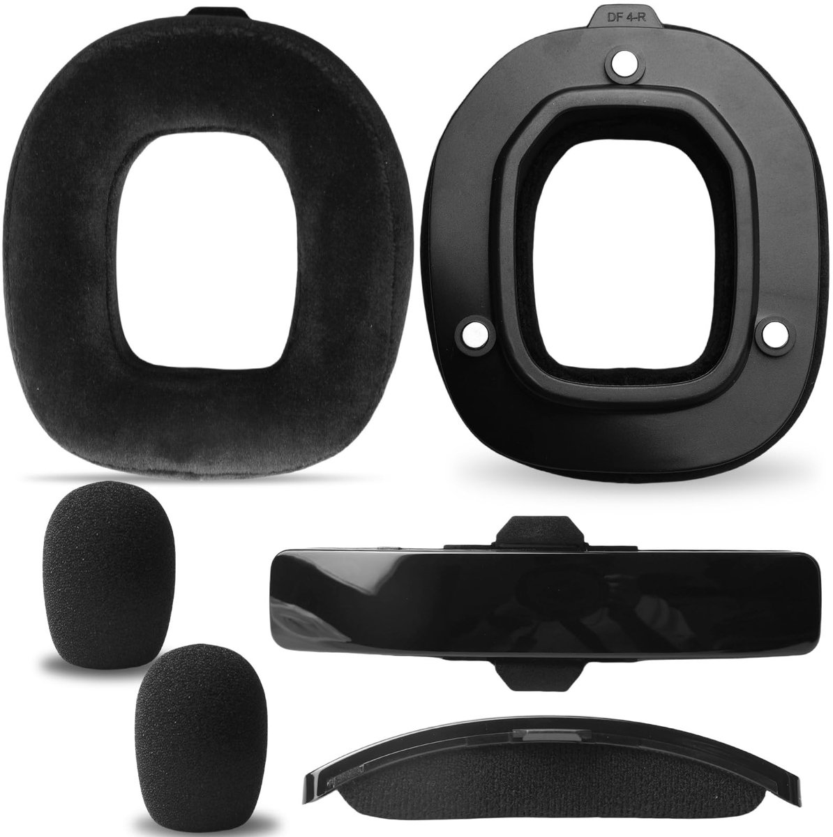 Solidchoice - Vervangingsset voor Gaming Headset met Zachte Velours Oorkussens