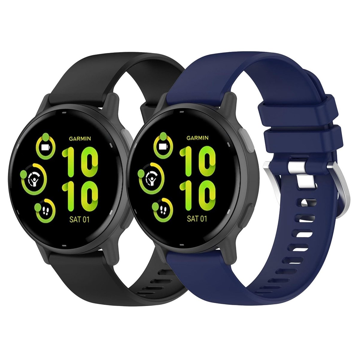 Solidchoice - 20mm Siliconen Horlogebandje voor Sport en Vrije Tijd