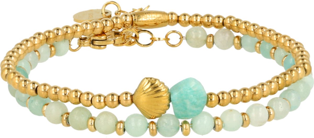 My Bendel - Amazonite Armbanden Set - met Luxe Cadeauverpakking | Sieraden Voor Dames | One-size