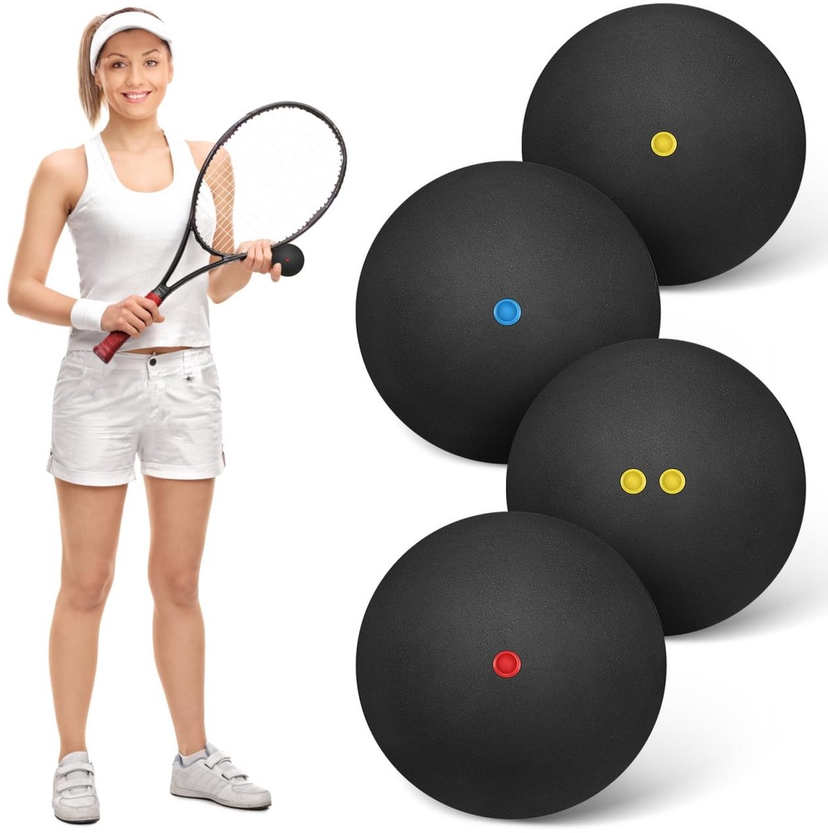 Solidchoice - Squashballen voor Beginners en Training met Hoge Stuit