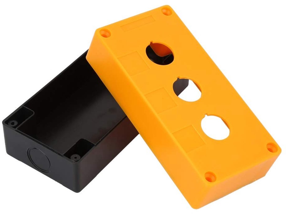 Solidchoice - 22 mm BX3 3-gaats Drukknopbedieningskast - IP67 Schakelaarbehuizing voor Industrieel Gebruik