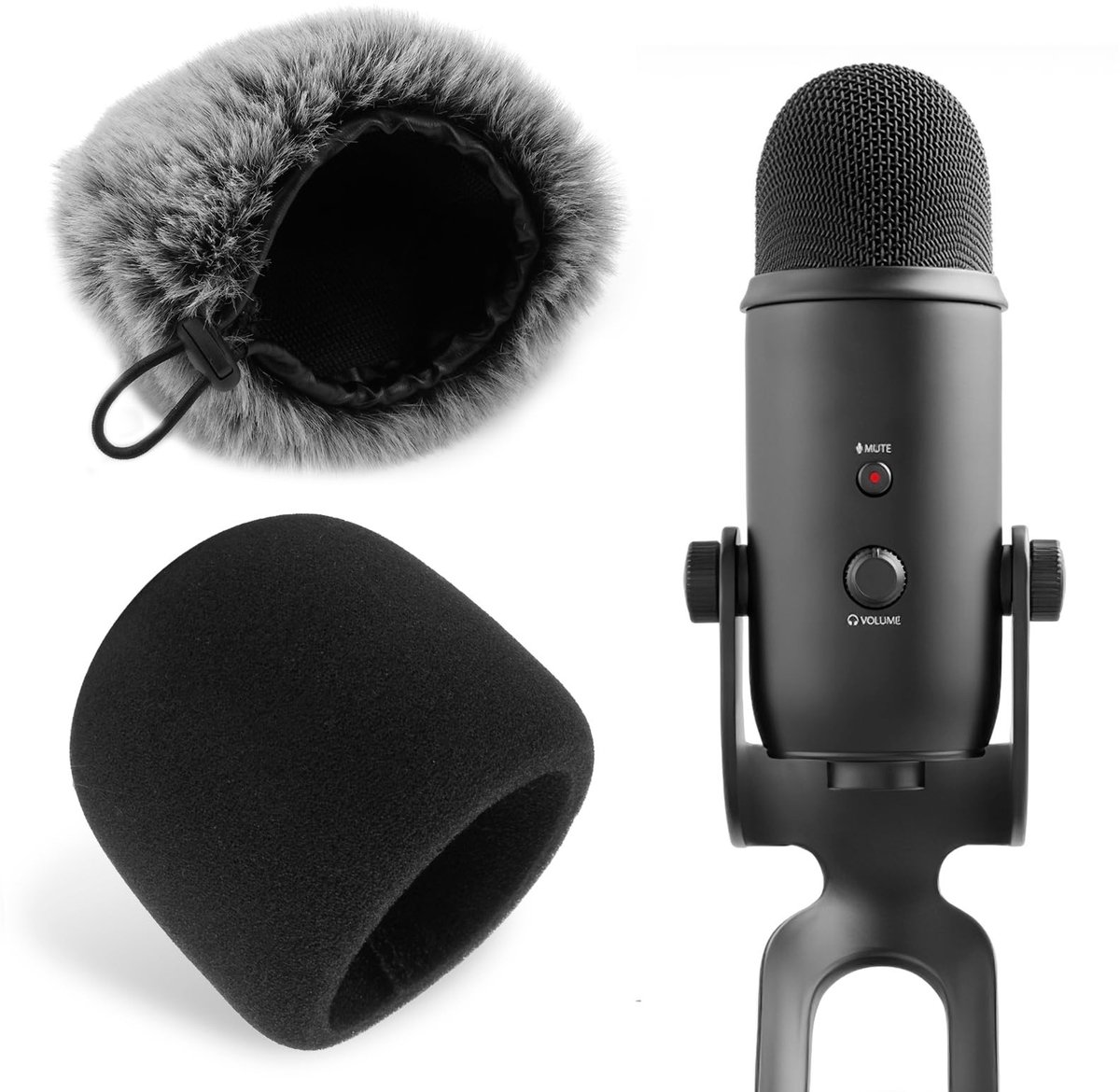 Solidchoice - Popfilter en Windscherm Set voor Microfoons
