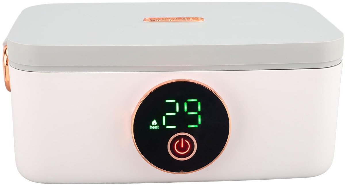 Solidchoice - Elektrische Lunchbox 1L - Draadloos en Verwarmd voor Thuis en Op Kantoor