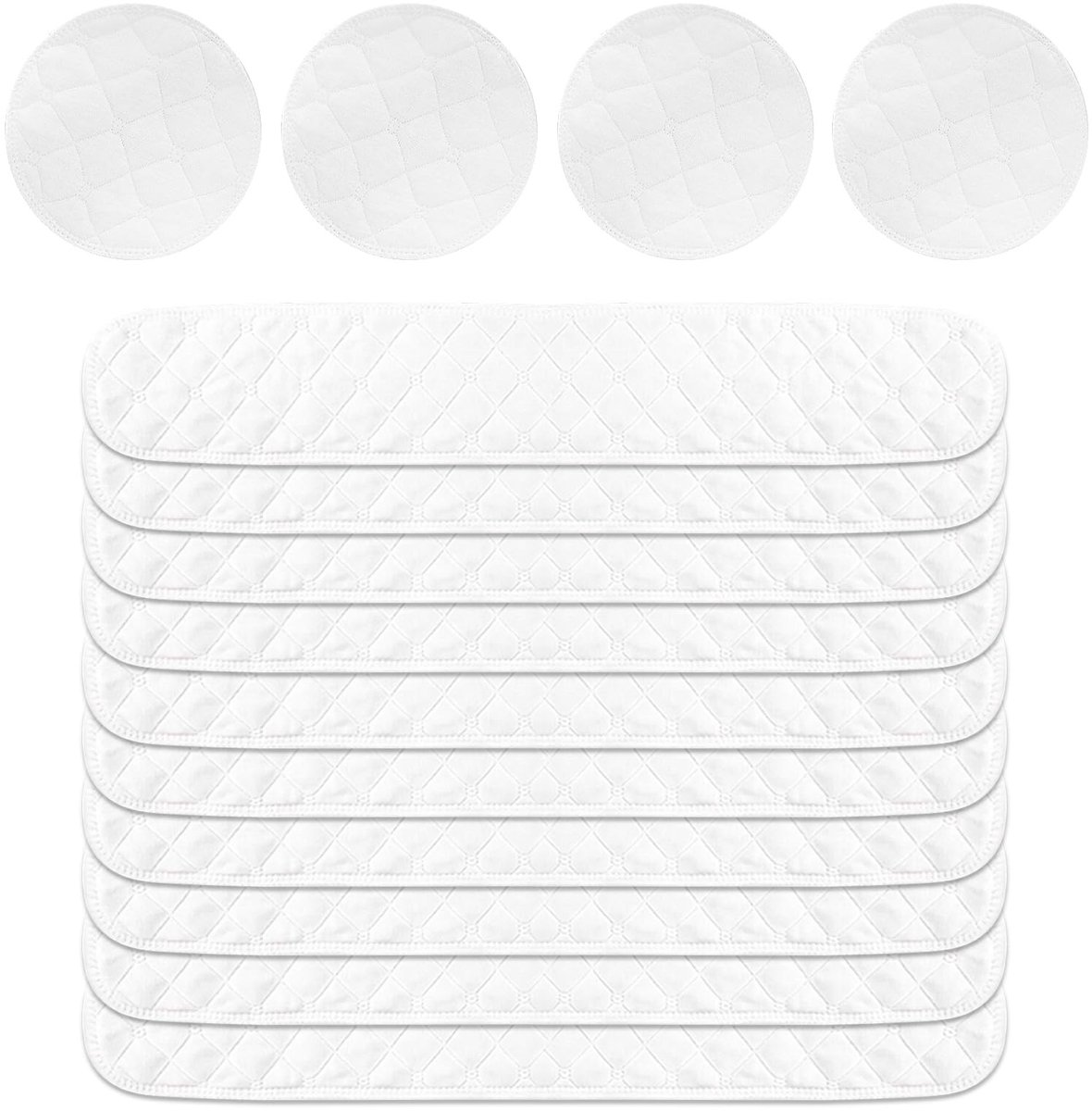 Solidchoice - 14 Wasbare Katoenen Bh Pads voor Zweetbescherming
