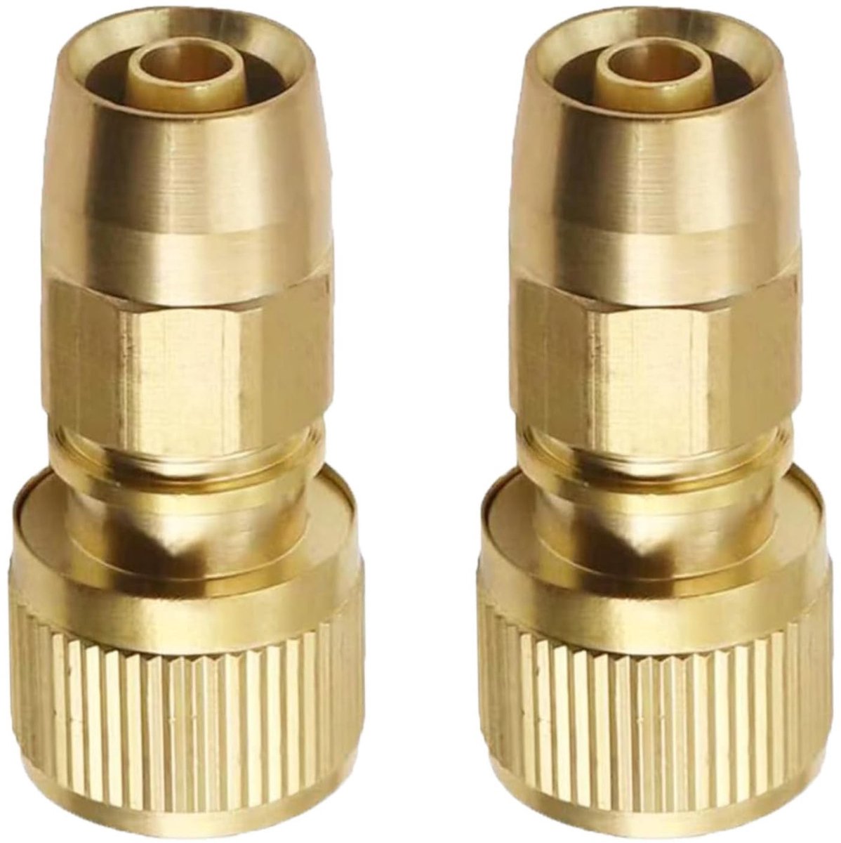 Solidchoice - 2PCS Messing Uitbreidbare Tuinslang Reparatie Connectoren