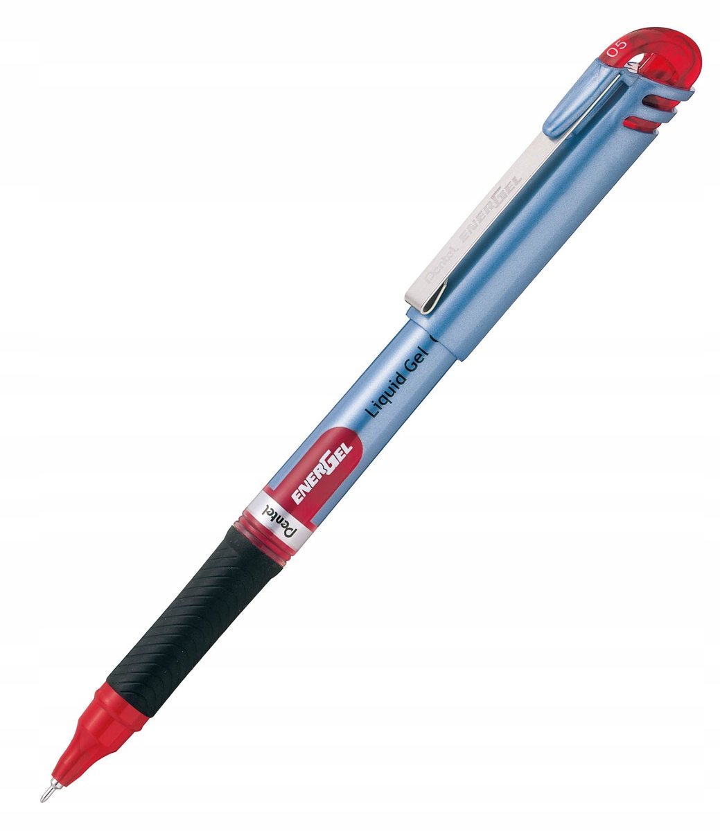 Pentel EnerGel Gel Pen 0.5mm Rood - Vloeiende Gelinkt, Sneldrogend