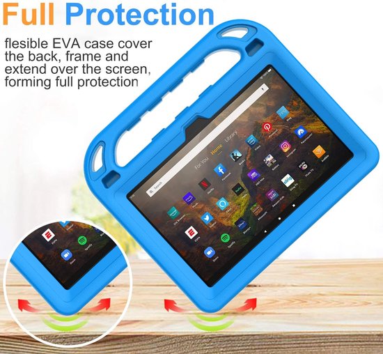 Kinder Tablethoes - Kindvriendelijke Beschermhoes - Tablet Beschermen - Schokabsorberend EVA Materiaal - 10.1 Inch - Blauw — afbeelding 4