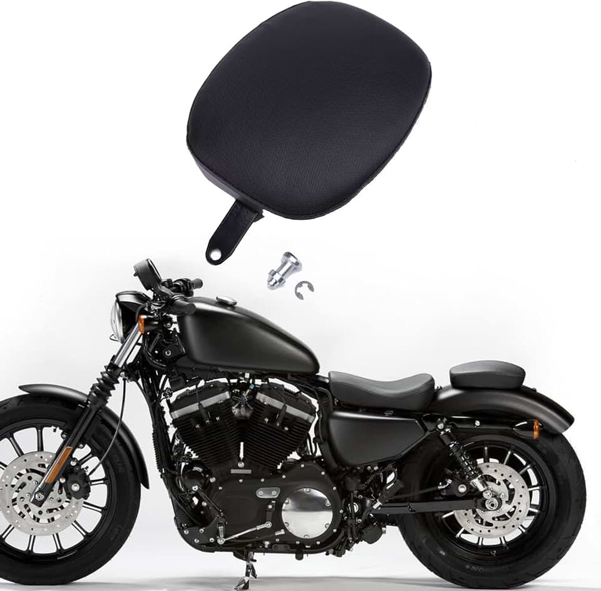 Zitkussen voor de achterbank, compatibel met Sportster 48 Achtenveertig XL 1200X 2010-2015 XL883 XL1200