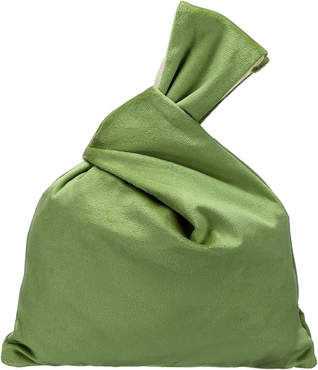 Schoudertas met knopen van fluweel, groene knopen, handtas | Dames portemonnee clutch mouwen kleine tas met knopen voor 's avonds pols