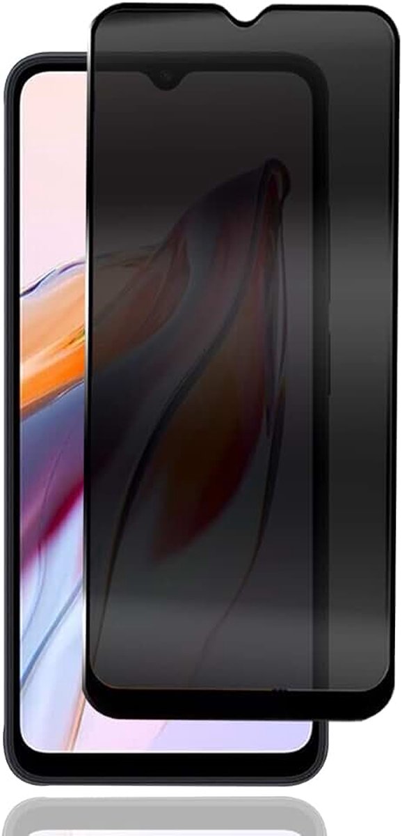 Displaybeschermfolie voor Xiaomi Redmi 12C, gehard glas, volledige dekking/hardheid 9H, anti-spion, privacy gehard glas voor Xiaomi Redmi 12C