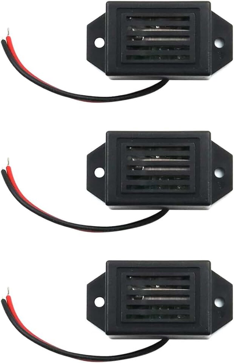 3 PCs Mini Mechanische Zoemer, Zoemers met Leads, 3V 400Hz Morsecode Mechanische Elektronische Componenten