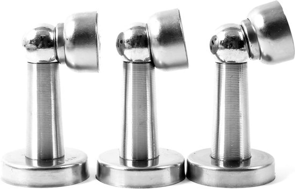 3 stuks magnetische deurstopper - deursluiters van roestvrij staal - wanddeurstopper - deurhouder voor effectieve bescherming