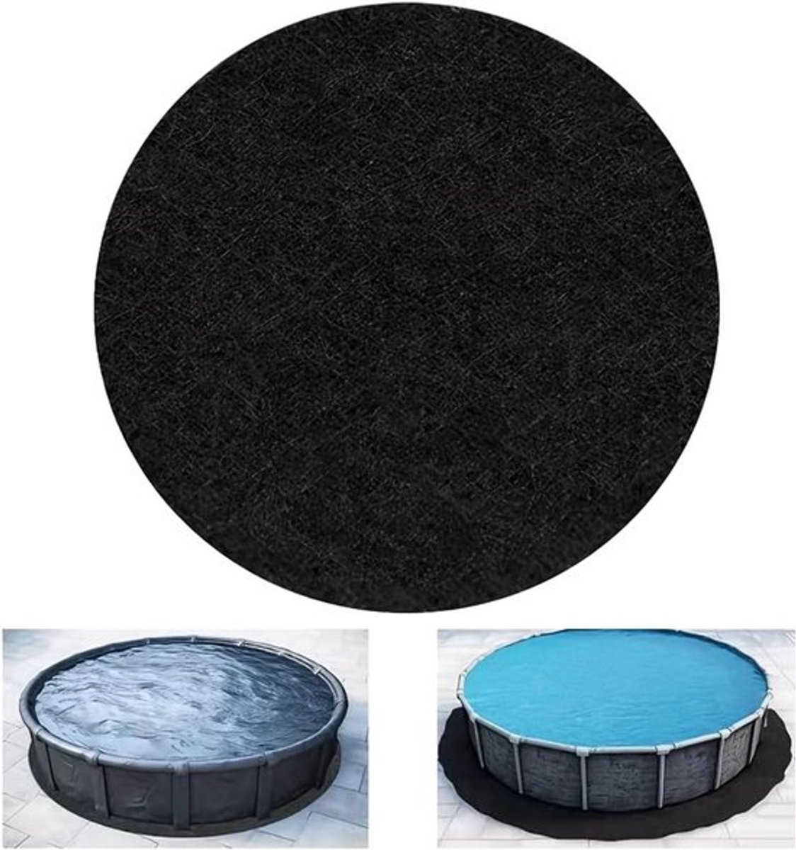 Ronde zwembadmat van 305 cm - Beschermende vloerbedekking voor buiten, antislip en ideaal voor tuin en gazon