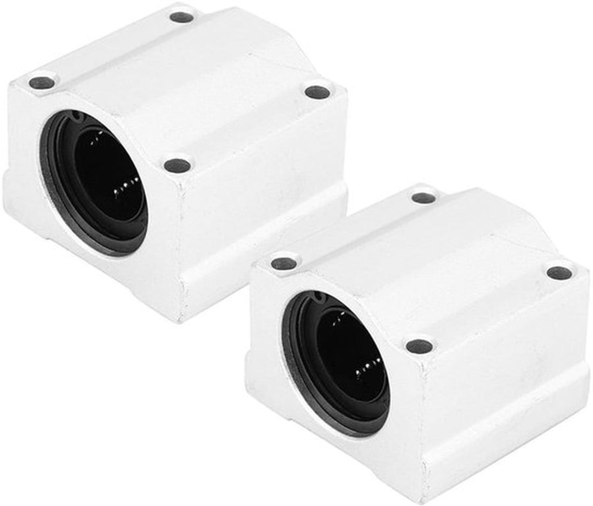 - Lineair lager 20 mm - kogellager - 50 mm lengte - CNC lineaire beweging - glijblok - hoge snelheid - hoge precisie - geschikt voor CNC machines - zilverkleurig - 2 stuks.