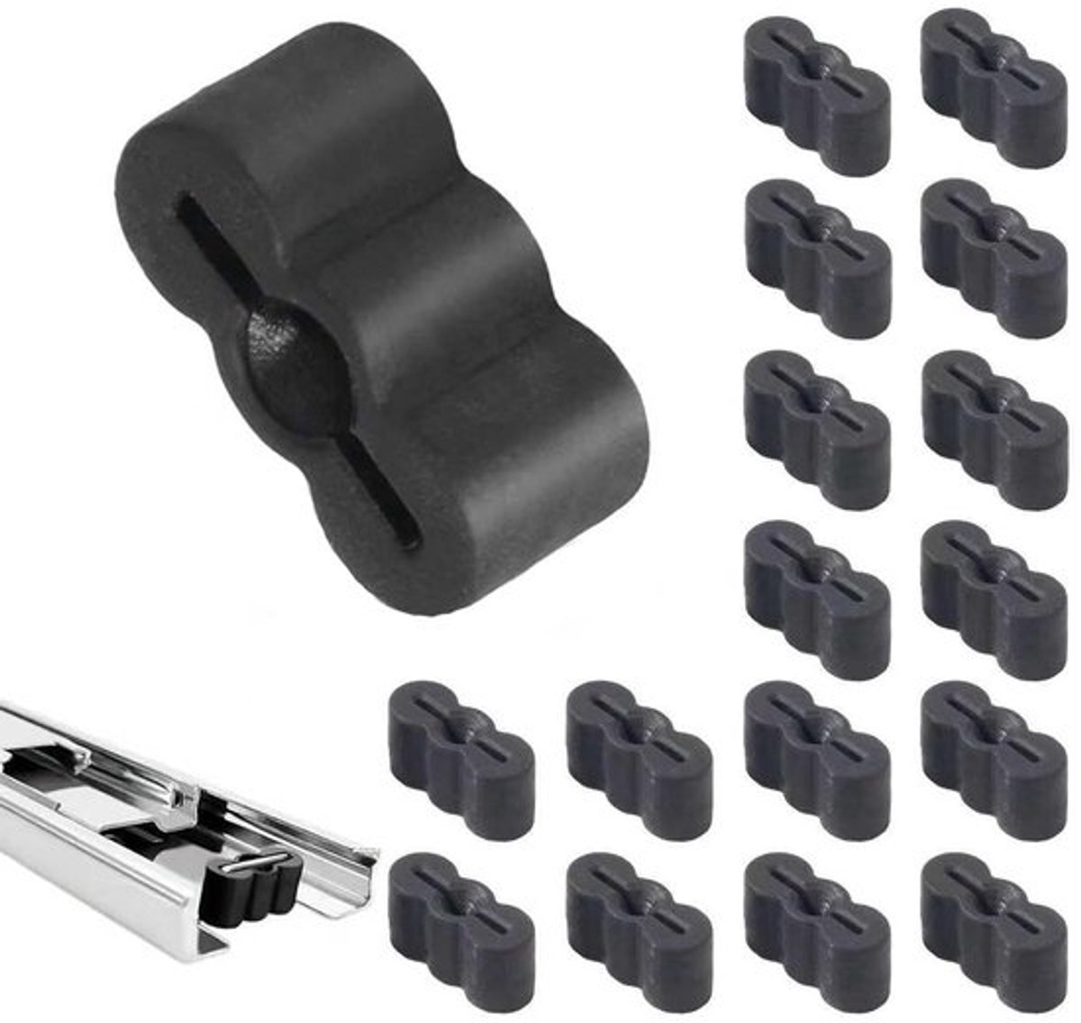 Ladestoppers 20 Stuks - Universele Rubber Stop - Voor Laden/Kasten - Schuifdeuren - Duurzaam Materiaal - Schokabsorberend - Ladebescherming