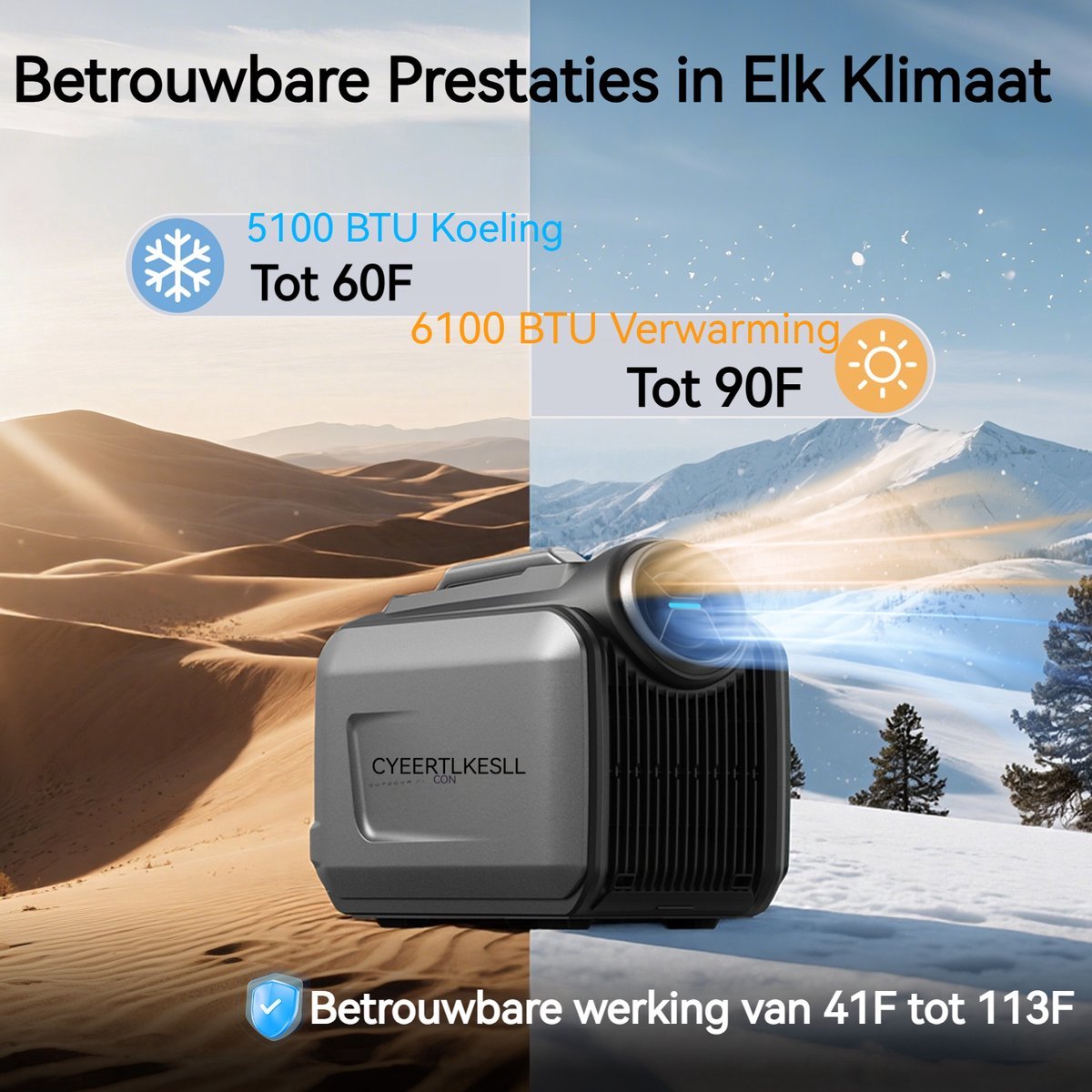 Welltin S2 Pro buitenairco met app en verwarming thumbnail 5