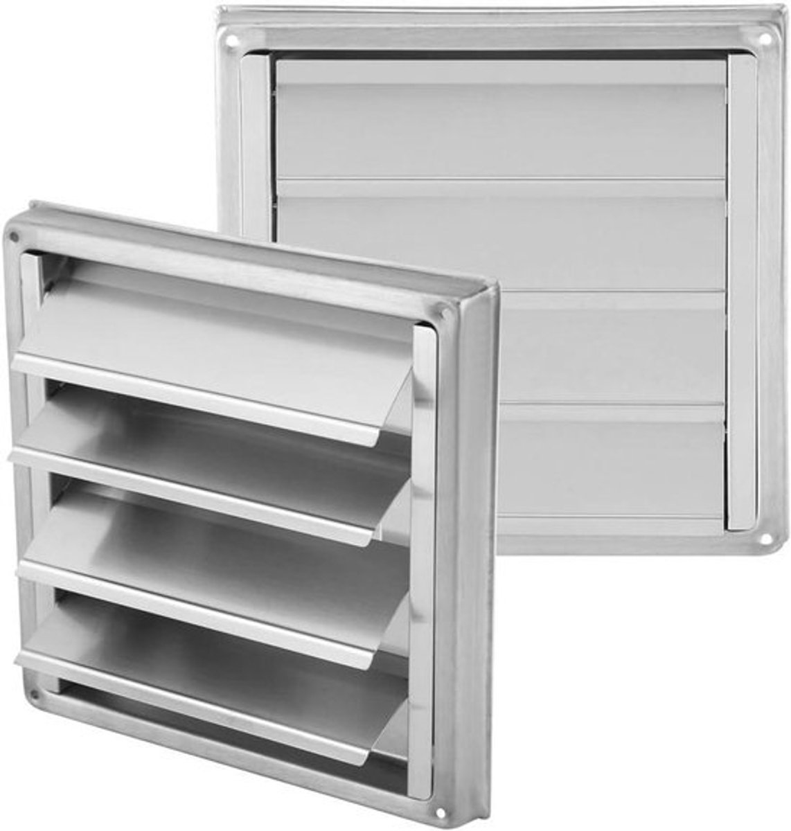 100 mm RVS ventilatierooster vierkant sleufrooster voor ontluchting (#A) - Duurzaam roestvrij staal - Ventilatie en luchtafvoer optimaliseren