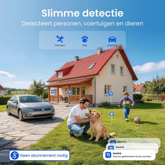 Reolink 4K Beveiligingscamera draadloos buiten op batterij mit Solarpanel, Detectie persoon/voertuig/dieren, Pan-en kantelfunctie, Nachtzicht in kleur van Reolink — afbeelding 3