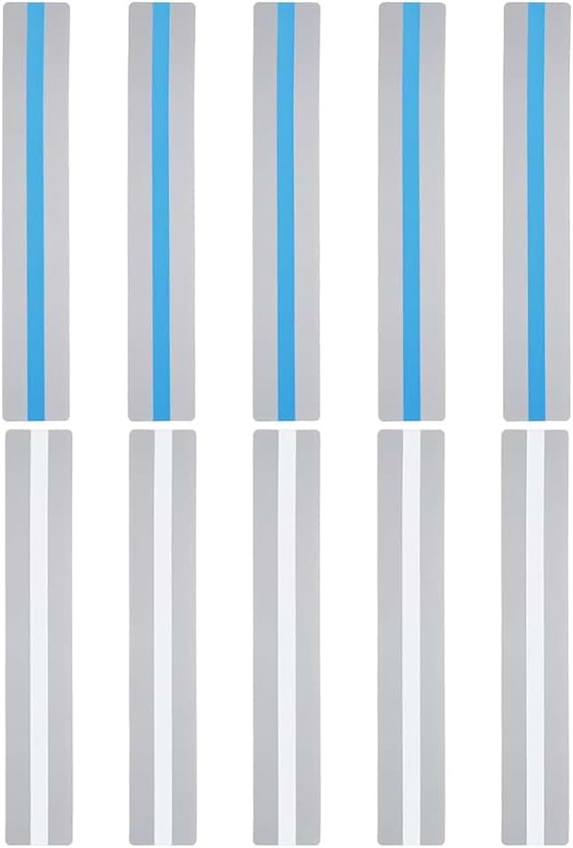 10 stuks tracking-linialen voor dyslexie, bladwijzers voor kinderen, leraren, dyslexie (blauw, transparant)