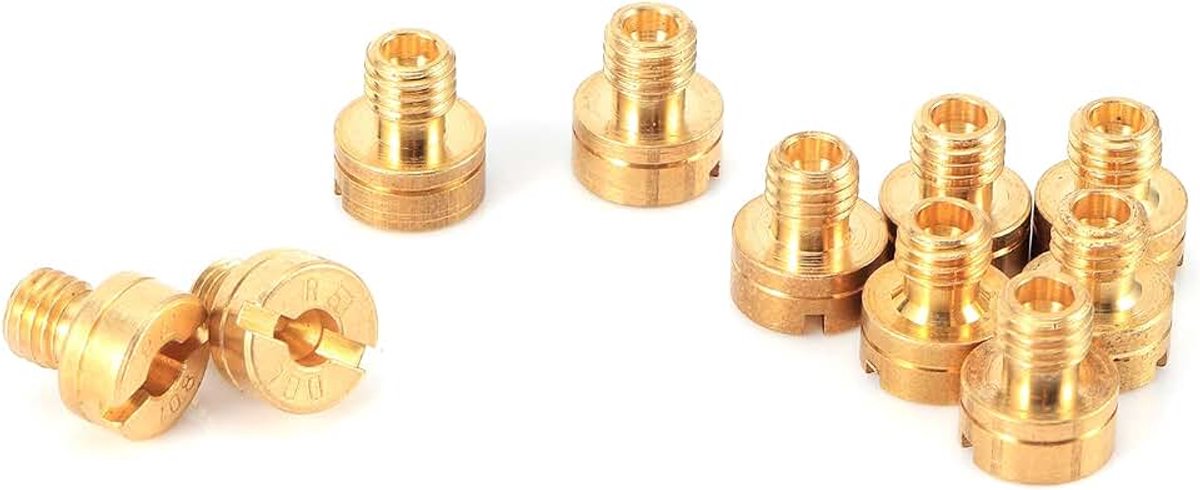 Sproeiers, 10 stuks carburateur hoofdsproeier, motoronderdelen hoofdsproeier voor Mikuni carburateur, hoofdvuilmotor voor fiets Uw auto heeft carburateur nodig Hoofdstralen