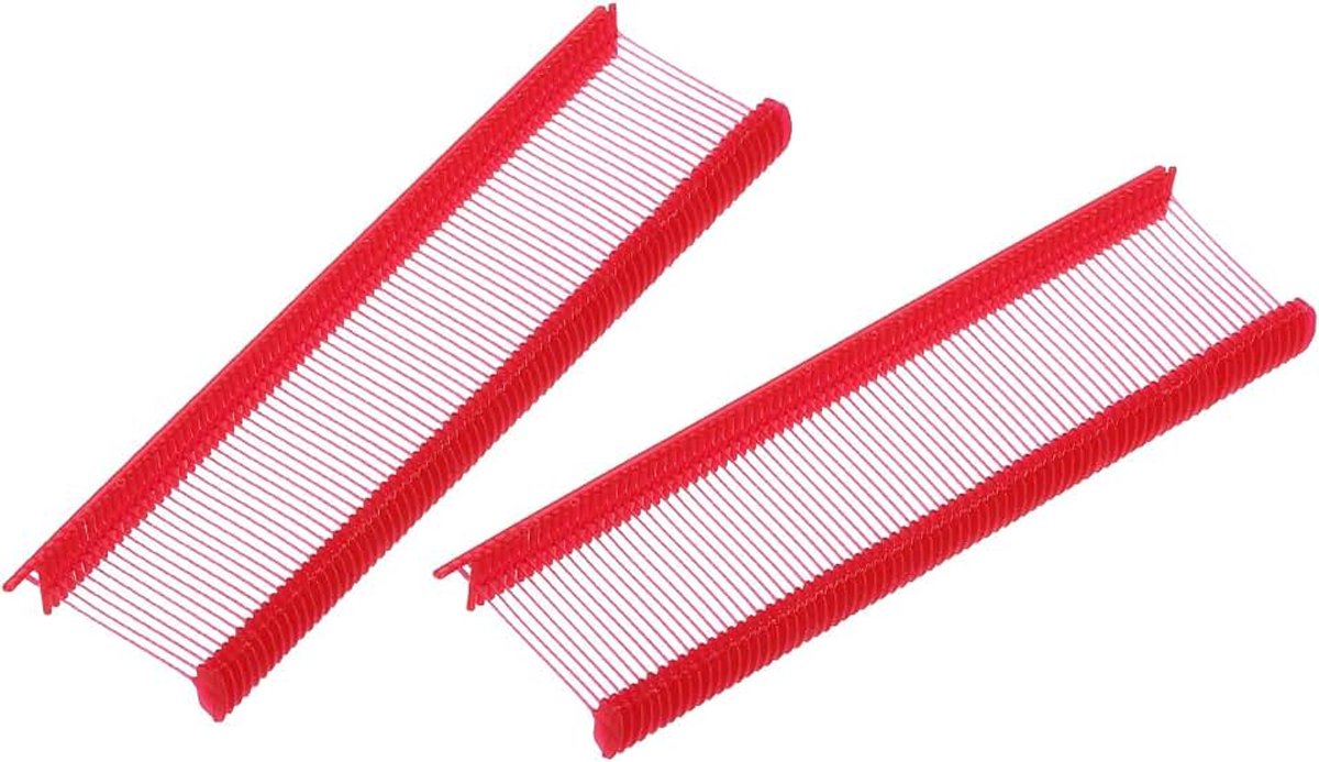 1000 stuks bevestiging voor standaard markering, 1 inch (2,54 cm) rood pistool etiketteerpistool voor kleding van kunststof navulverpakkingen, prijs eindpunt etiket