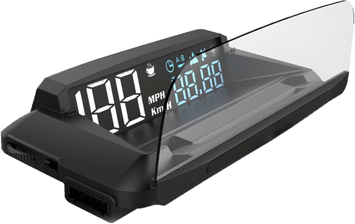 Universele Auto HUD GPS Snelheidsmeter, G3 GPS HUD Head-up display Auto Snelheid Projector, GPS Digitale Snelheidsmeter met Oversnelheid Alarm, voor Alle Auto's | Met alarm bij oversnelheid, waarschuwing voor vermoeidheid KMH/MPH voor alle auto's