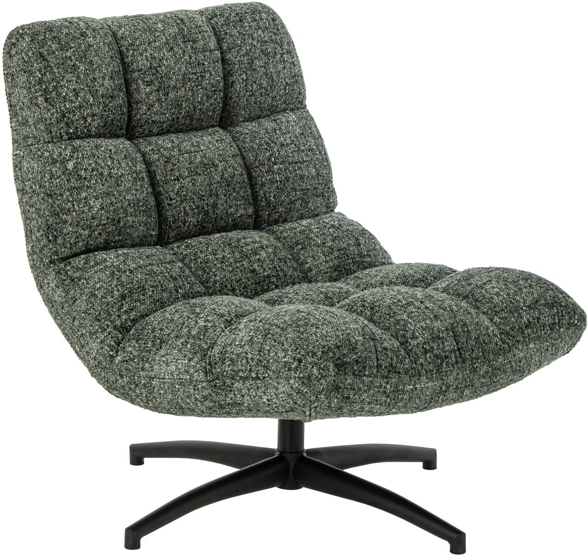 J-Line Gestoffeerde chaise longue - stof - smaragdgroen