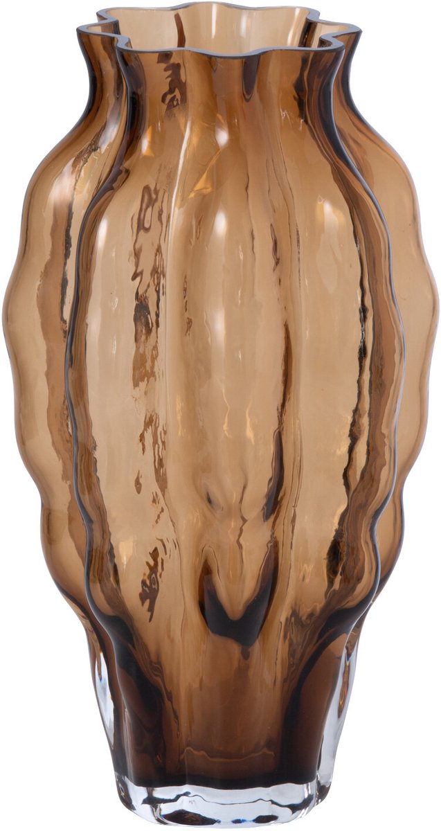 J-Line Vaas Pod - glas - bruin - small