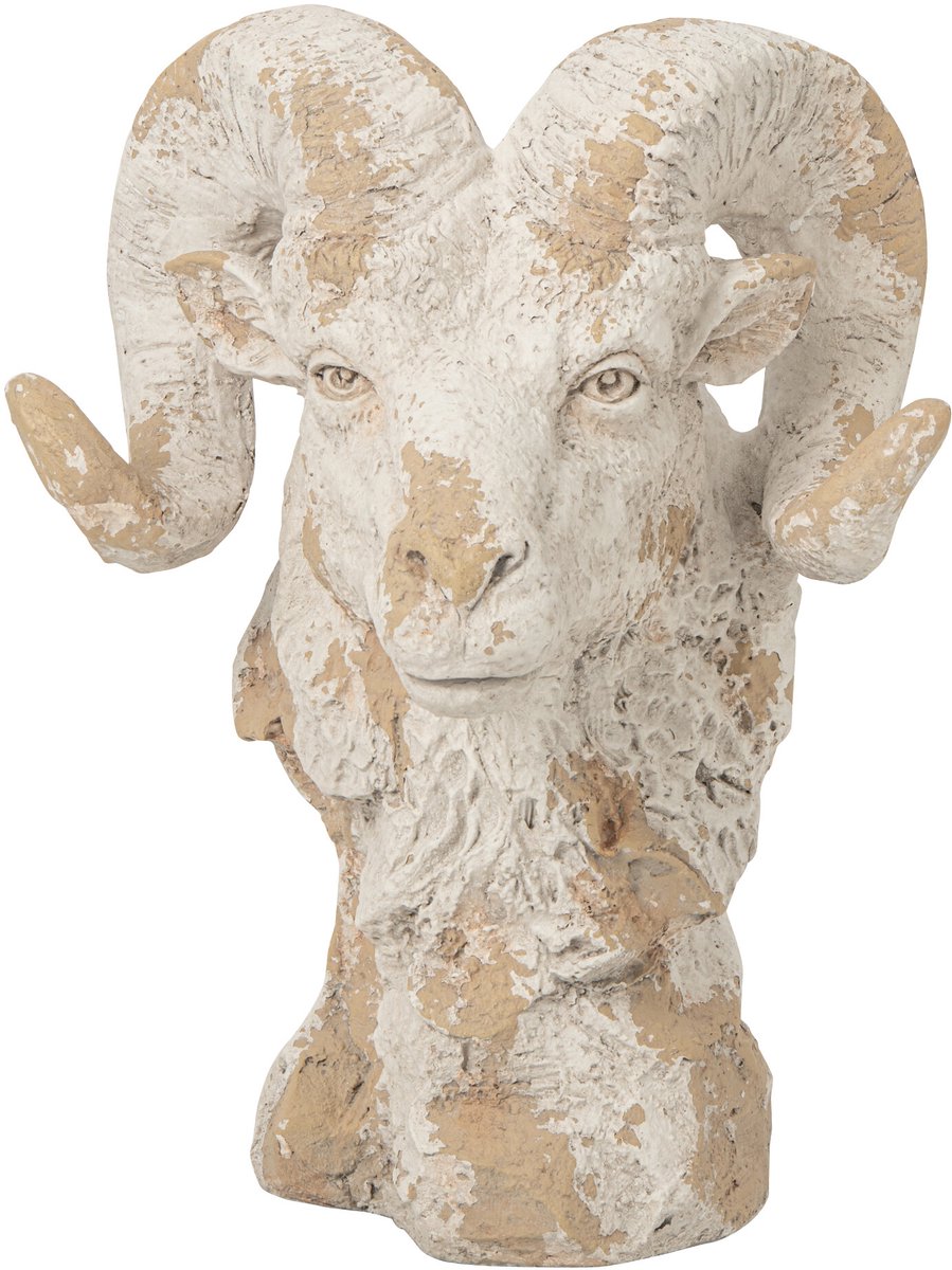 J-Line Schaap met opgeheven hoofd voor buiten - magnesium - ecru/beige