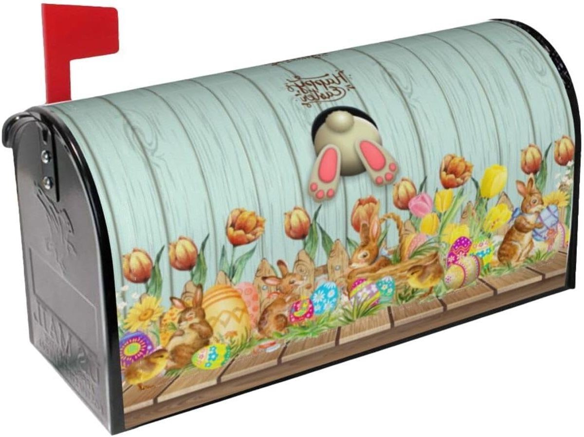 Brievenbushoezen - Brievenbusdecoratie - Tuin Aankleden - Magnetische Bevestiging - 53 x 45 cm - Multicolor