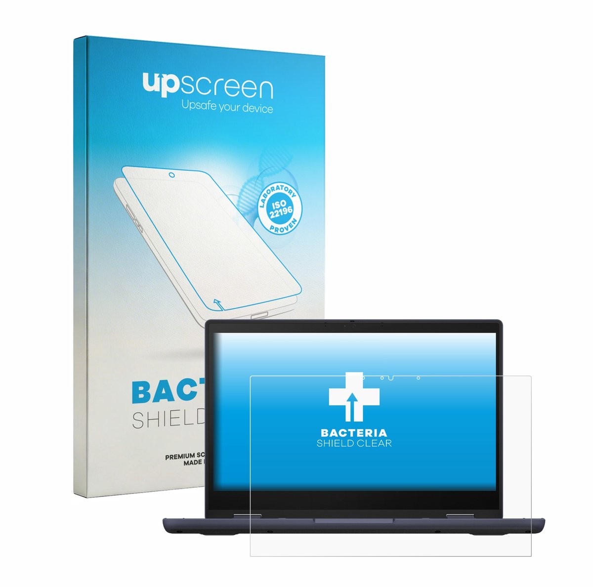 upscreen - Screenprotector voor ASUS ExpertBook BR1402 - Folie Beschermfolie transparant antibacterieel