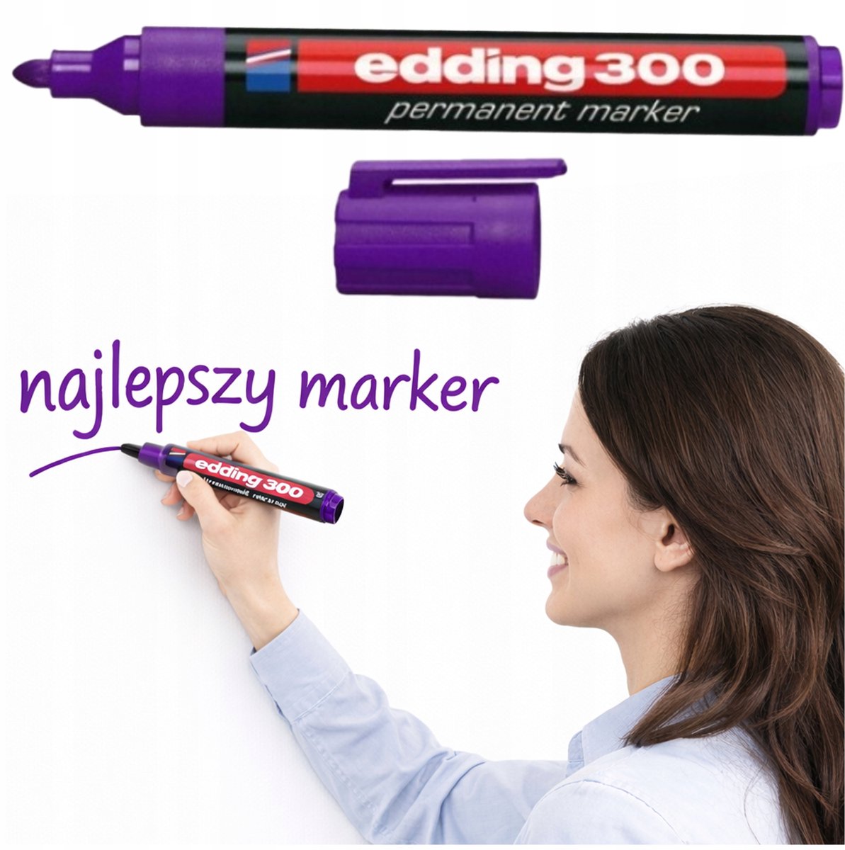 Edding Permanente Marker Fiolet 1,5-3mm - Ideaal voor Kantoor & School