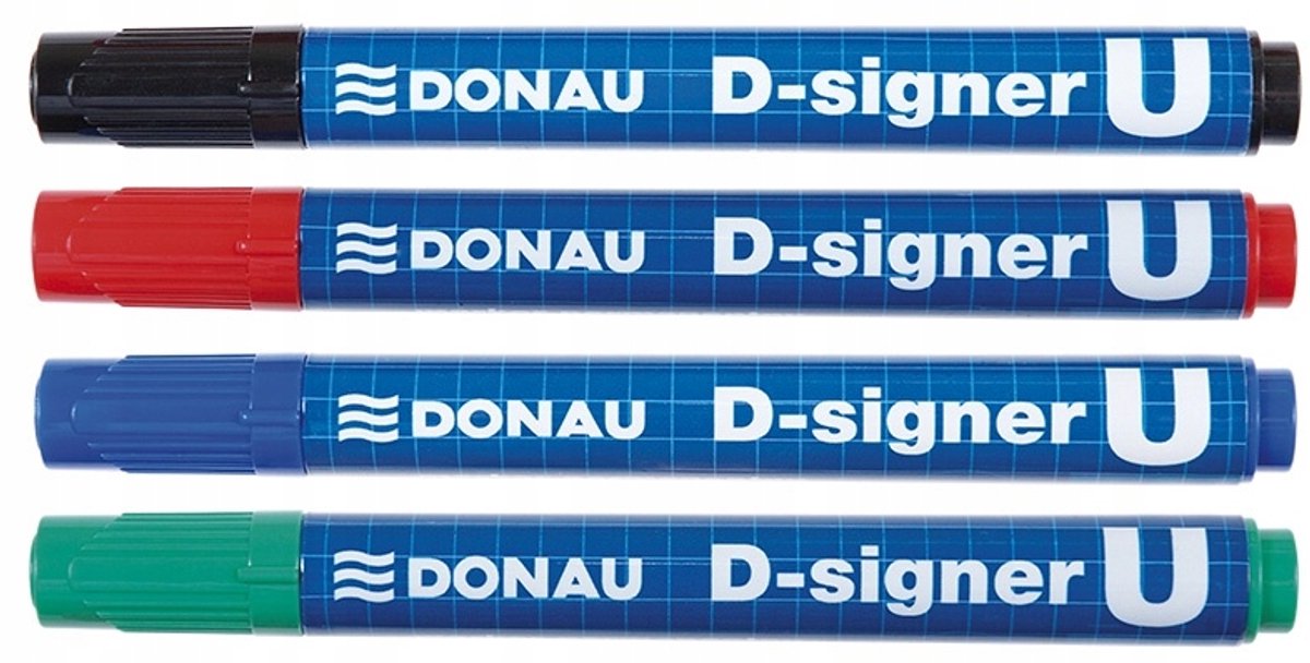 Donau Permanente Marker Rood - Vlekkeloos Schrijven op Diverse Oppervlakken