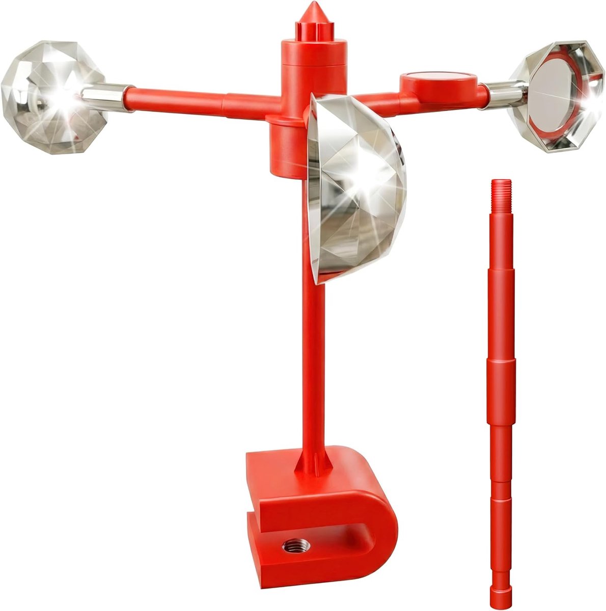 Vogelverjager Reflector – Windaangedreven Draaireflector – Weerbestendig – 360° Reflectie – Set van 2 Oranje