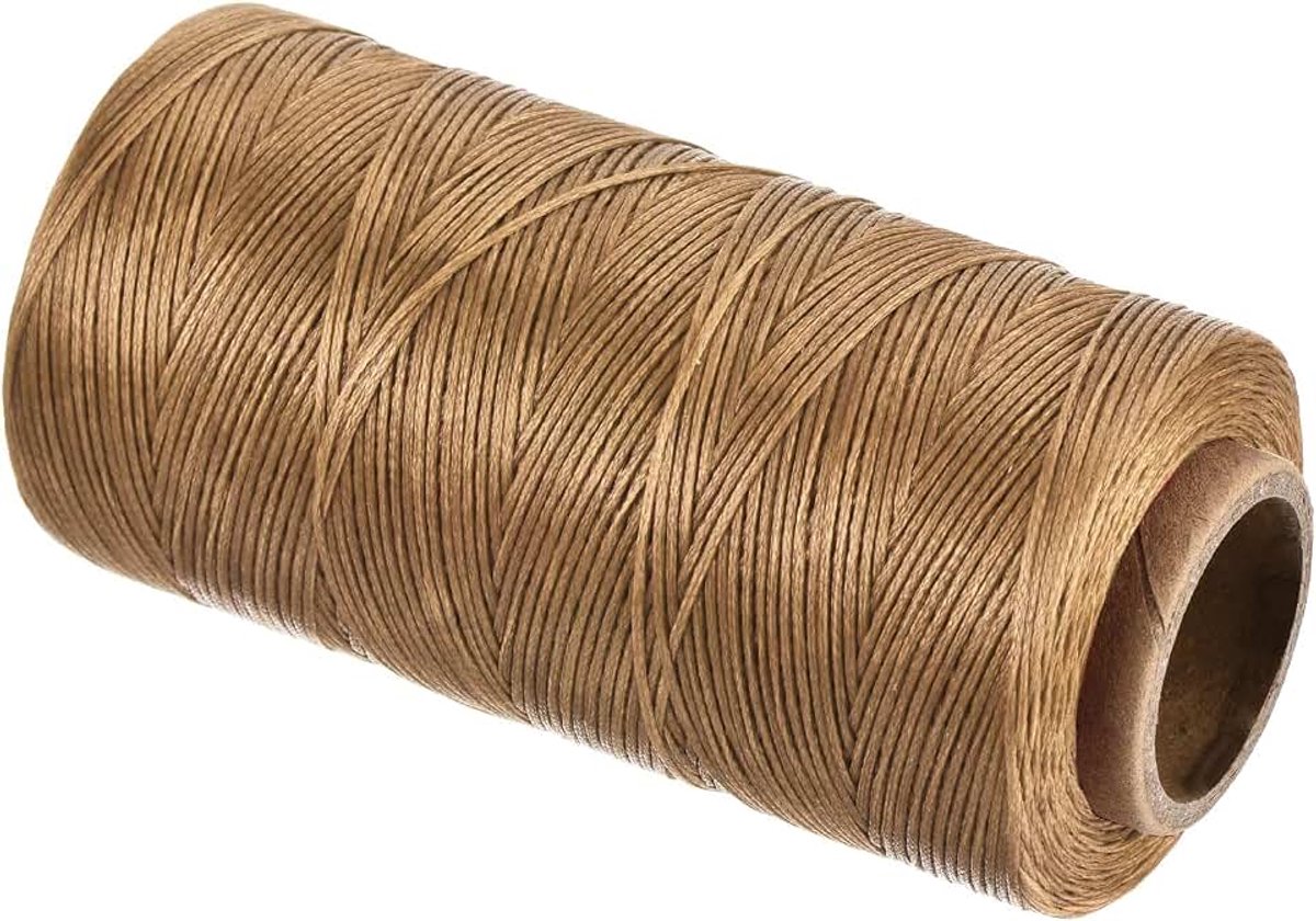 Gewaxte draad, 0,8 mm, 150D platte wasdraad, polyester, gewaxte draad voor leer, handgeweven boekbinding, huisdecoratie, koffie
