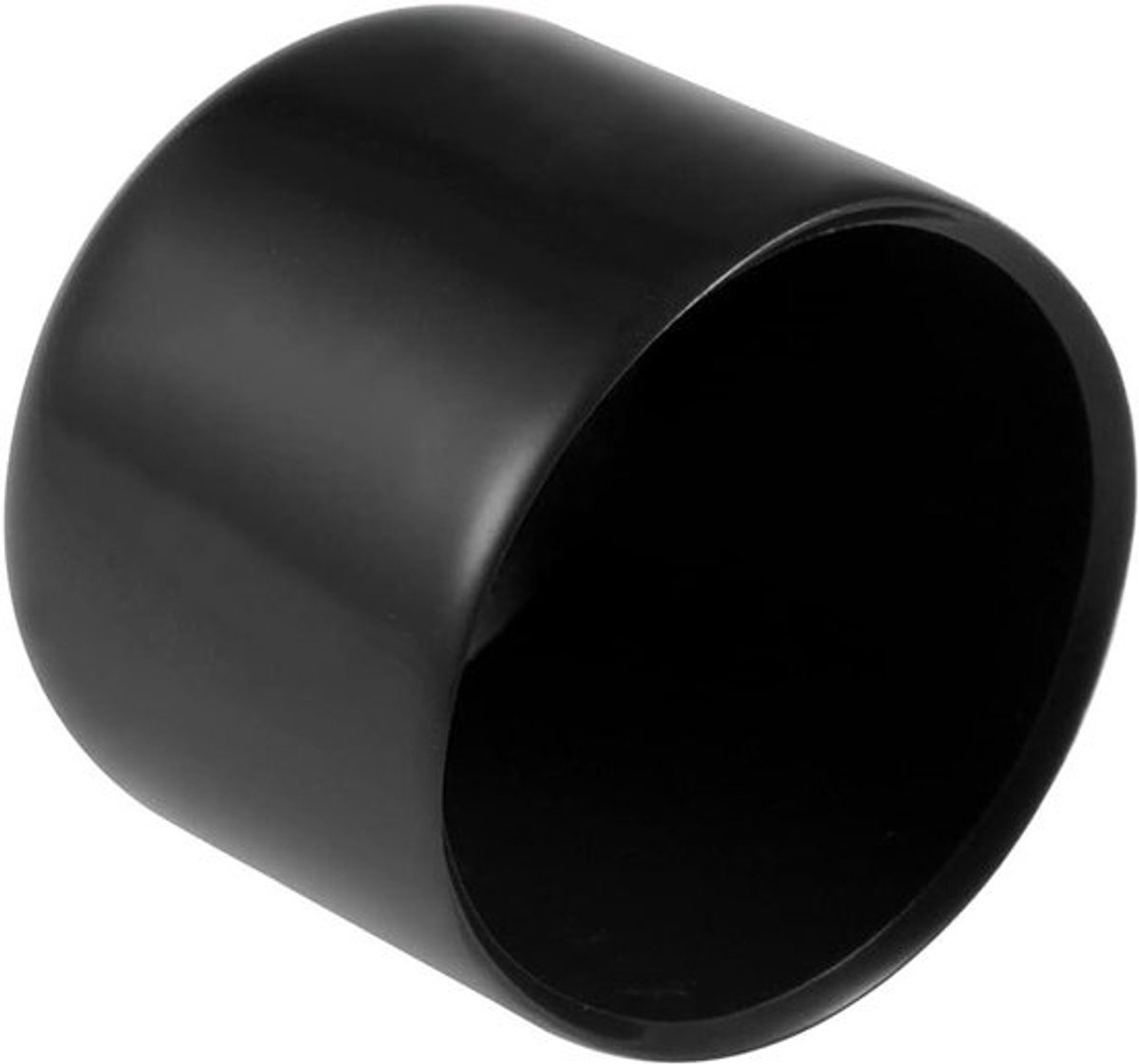 Rubberen eindkap 38 mm ID - zwarte ronde schroefdoppen - set van 8 - bescherming voor bouten, schroeven, buizen - kabels, draden - flexibel en zacht