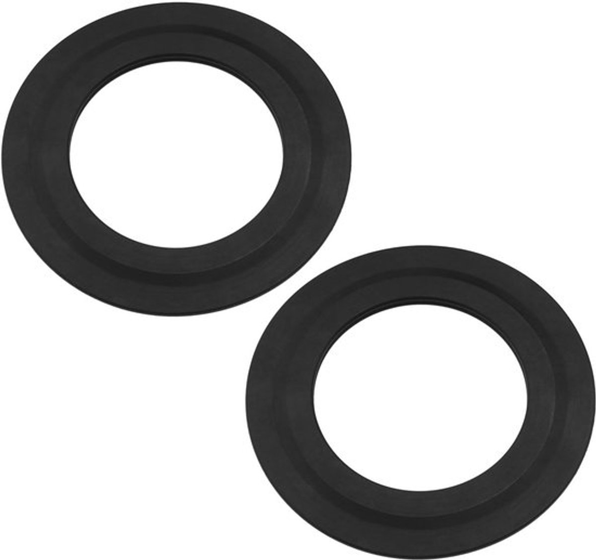 - Toilet Spoelklep - Vervangingspakkingen - Rubber - 2 - Afdichtingsringen - Geschikt voor Siamp Optima 49 50 - Zwart